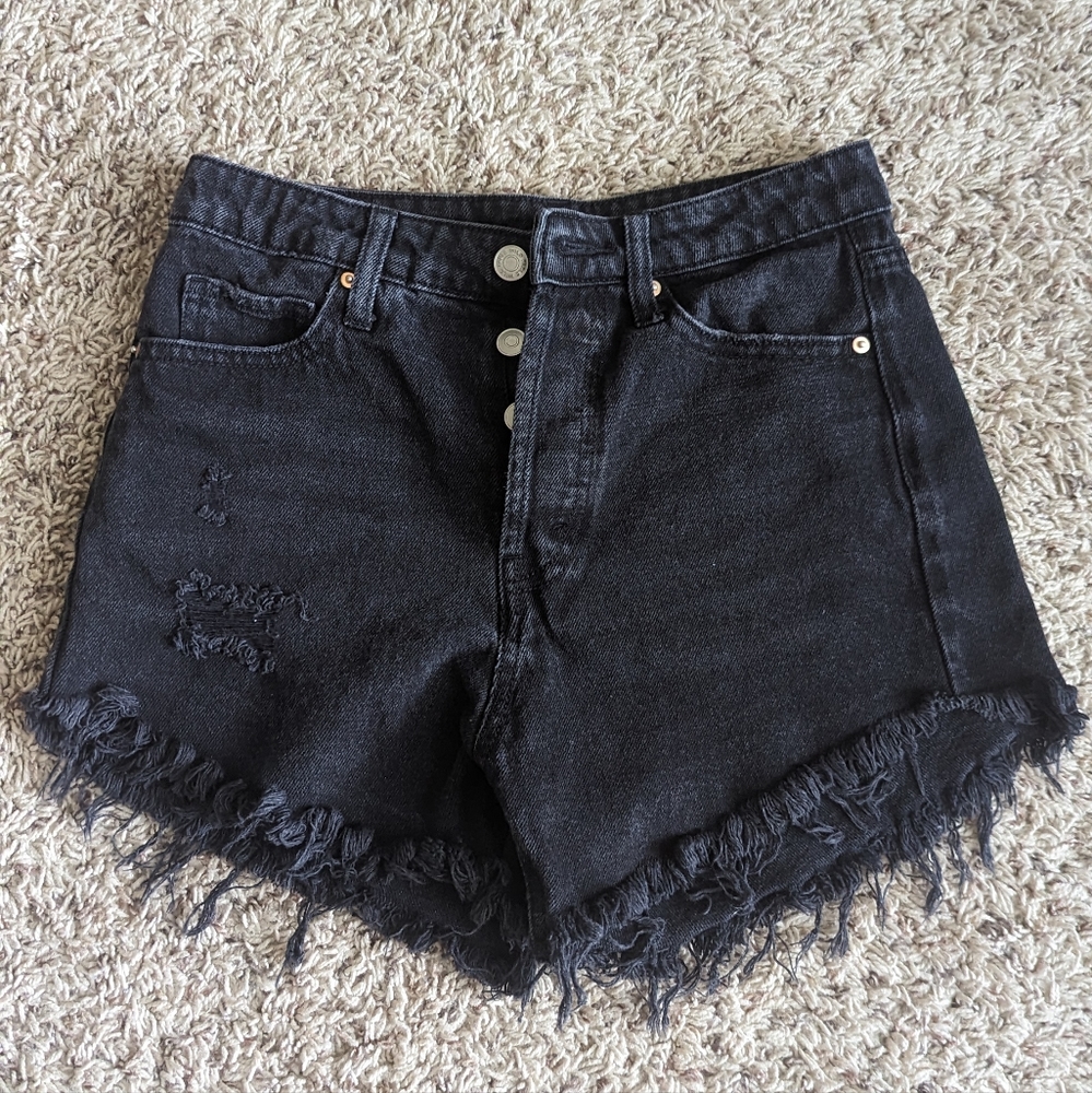 Target black jean shorts